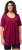 Ulla Popken Essential Front Pleat Tee Magnolia Red - Μπλουζάκια - 