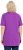 Ulla Popken Essential Front Pleat Tee Purple - Μπλουζάκια - 