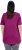 Ulla Popken Essential Front Pleat Tee Berry - Μπλουζάκια - 