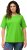 Ulla Popken Piping Accent Functional UVP 50+ Stretch Knit Top Light Green - Μπλουζάκια - 