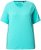 Ulla Popken Piping Accent Functional UVP 50+ Stretch Knit Top Aqua Green - Μπλουζάκια - 