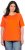 Ulla Popken Piping Accent Functional UVP 50+ Stretch Knit Top Orange Red - Μπλουζάκια - 