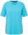 Ulla Popken Piping Accent Functional UVP 50+ Stretch Knit Top Bright Turquoise - Μπλουζάκια - 