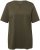 Ulla Popken Essential Notch Neck Stretch Tee Forest Green - Μπλουζάκια - 
