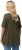 Ulla Popken Essential Notch Neck Stretch Tee Forest Green - Μπλουζάκια - 