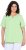 Ulla Popken Essential Notch Neck Stretch Tee Light Green - Μπλουζάκια - 