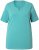 Ulla Popken Essential Notch Neck Stretch Tee Pale Green - Μπλουζάκια - 