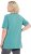 Ulla Popken Essential Notch Neck Stretch Tee Pale Green - Μπλουζάκια - 