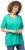 Ulla Popken Essential Notch Neck Stretch Tee Turquoise Green - Ulla Popken - 
