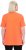 Ulla Popken Essential Notch Neck Stretch Tee Coral Pink - Μπλουζάκια - 
