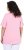 Ulla Popken Essential Notch Neck Stretch Tee Pink - Μπλουζάκια - 