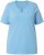 Ulla Popken Essential Notch Neck Stretch Tee Light Teal - Μπλουζάκια - 