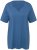 Ulla Popken Essential Notch Neck Stretch Tee Denim Blue - Μπλουζάκια - 