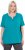 Ulla Popken Essential Notch Neck Stretch Tee Teal - Μπλουζάκια - 