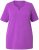 Ulla Popken Essential Notch Neck Stretch Tee Purple - Μπλουζάκια - 