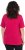 Ulla Popken Essential Square Neck Stretch Tee Dark Raspberry - Μπλουζάκια - 
