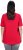 Ulla Popken Essential Square Neck Stretch Tee Red - Μπλουζάκια - 