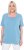 Ulla Popken Essential Square Neck Stretch Tee Light Teal - Μπλουζάκια - 