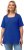 Ulla Popken Essential Square Neck Stretch Tee Cobalt Blue - Μπλουζάκια - 