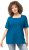 Ulla Popken Essential Square Neck Stretch Tee Medium Blue - Μπλουζάκια - 