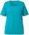 Ulla Popken Essential Square Neck Stretch Tee Teal - Μπλουζάκια - 