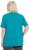 Ulla Popken Essential Square Neck Stretch Tee Teal - Μπλουζάκια - 