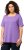 Ulla Popken Essential Square Neck Stretch Tee Pale Lilac - Μπλουζάκια - 
