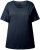 Ulla Popken Double Layer Rounded V-Neck Slim Fit Tee Navy Blue - Μπλουζάκια - 