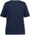 Ulla Popken Double Layer Rounded V-Neck Slim Fit Tee Navy Blue - Μπλουζάκια - 