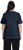 Ulla Popken Double Layer Rounded V-Neck Slim Fit Tee Navy Blue - Μπλουζάκια - 