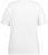 Ulla Popken Double Layer Rounded V-Neck Slim Fit Tee Snow White - Μπλουζάκια - 