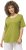 Ulla Popken Double Layer Rounded V-Neck Slim Fit Tee Apple Green - Μπλουζάκια - 