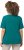 Ulla Popken Double Layer Rounded V-Neck Slim Fit Tee Dark Emerald - Μπλουζάκια - 