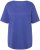 Ulla Popken Double Layer Rounded V-Neck Slim Fit Tee Blue Purple - Μπλουζάκια - 