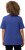 Ulla Popken Double Layer Rounded V-Neck Slim Fit Tee Blue Purple - Μπλουζάκια - 
