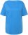 Ulla Popken Double Layer Rounded V-Neck Slim Fit Tee Sky Blue - Μπλουζάκια - 