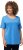 Ulla Popken Double Layer Rounded V-Neck Slim Fit Tee Sky Blue - Μπλουζάκια - 