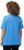 Ulla Popken Double Layer Rounded V-Neck Slim Fit Tee Sky Blue - Μπλουζάκια - 