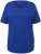 Ulla Popken Double Layer Rounded V-Neck Slim Fit Tee Cobalt Blue - Μπλουζάκια - 