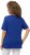 Ulla Popken Double Layer Rounded V-Neck Slim Fit Tee Cobalt Blue - Μπλουζάκια - 