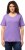 Ulla Popken Double Layer Rounded V-Neck Slim Fit Tee Pale Lilac - Μπλουζάκια - 