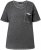 Ulla Popken Cold Dye Ruffle Edge Pocket Tee Graphite Grey - Μπλουζάκια - 
