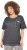Ulla Popken Cold Dye Ruffle Edge Pocket Tee Graphite Grey - Μπλουζάκια - 