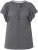 Ulla Popken Wing Sleeve V-Neck Tee Graphite Grey - Μπλουζάκια - 