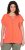 Ulla Popken Wing Sleeve V-Neck Tee Coral Pink - Μπλουζάκια - 