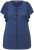 Ulla Popken Wing Sleeve V-Neck Tee Navy - Μπλουζάκια - 
