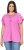 Ulla Popken Wing Sleeve V-Neck Tee Cool Pink - Μπλουζάκια - 