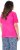 Ulla Popken Lace Trim Short Sleeve Tee Bold Pink - Μπλουζάκια - 