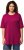 Ulla Popken Basic Round Neck Short Sleeve Relaxed Fit T-Shirt Magnolia Red - Μπλουζάκια - 