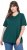 Ulla Popken Eco Cotton Basic T-Shirt 2-Pack Green/White - Μπλουζάκια - 